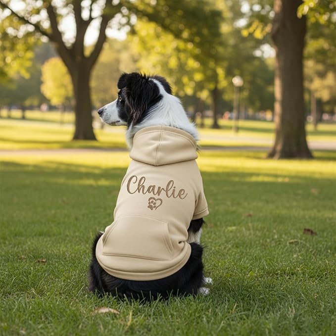 Personalized Dog Hoodie, Custom Embroidered Name Pet Hoodie, Warm Winter Outfit - Image 6