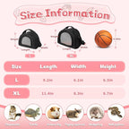 YUDODO Hamster Carrier Guinea Pig Carrier Bag Small Animal Sugar Glider Pouch - Image 2