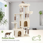 Globlazer Cat Tower for Indoor Cats, Heavy Duty Cat Trees for Large Cats Adult - Image 6