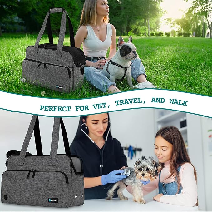 PetAmi Small Dog Purse Carrier, Soft-Sided Pet Carrier Bag - Image 6