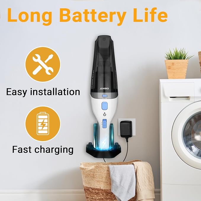DEKOPRO Cordless Handheld Portable Vacuum Cleaner, Small Rechargeable - Image 7