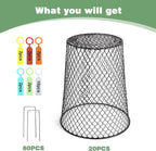 20 Pcs 6.8"×7.4" Seedling Plant Protectors from Animals, Chicken Wire Plant - Image 6