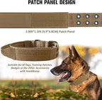 Tactical Dog Collar with Handle, Military Adjustable Heavy Duty Metal Buckle - Image 4