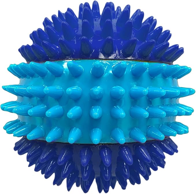 Nerf Dog 3.7in TPR 3-Part Spike Squeak Ball Dog Toy - Image 3