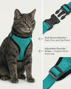 Luxelle 2 Pack Escape-Proof Cat Harness and Leash Set - Image 2