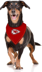 NFL Kansas City Chiefs TIE Bandana, Large/X-Large. Dog Bandana Scarf Bib - Image 3