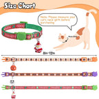 Christmas Cat Collar with Bells, Thanksgiving Cat Collar Breakaway, Halloween - Image 5