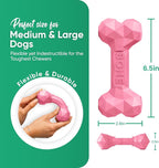 Natural Rubber Dog Chew Bone – Treat-Dispensing, Tough & Indestructible Chew - Image 2