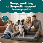 Furhaven Orthopedic Dog Bed for Large/Medium Dogs w/ Removable Bolsters & - Image 2