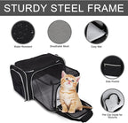 BAGLHER Cat Carrier Bag, Airline Approved Pet Carrier Soft Side Pet Travel 5 - Image 3
