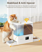 Rojeco 36Cups/8.5L WiFi Automatic Cat Feeder and Gravity Water Dispenser - Image 7