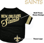 NFL New Orleans Saints T-Shirt for Dogs & Cats, Large. Football Dog Shirt for - Image 5