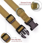 Reflective Dog Collar with Buckle Adjustable Safety Nylon Collars - Image 3