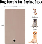 3 Pack Microfiber Dog Towels for Drying Dogs, Super Absorbent and Soft Pet - Image 3