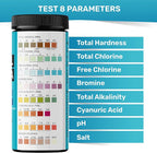 Pool Test Strips 8-in-1, 150 Quick and Accurate Pool and Hot Tub Test Strips - Image 7