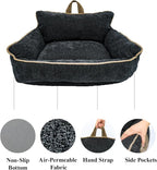Orthopedic Dog Bed with Memory Foam, Washable Plush Pet Bed - Image 4