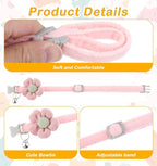 2Pcs Girl Cat Collars, Adjustable Design - Image 3
