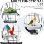 3PCS Bird Beak Grinding Stone, Natural Pumice Bird Parrot Cage Perch Stand - Image 5