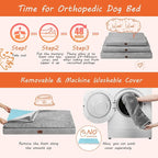 EHEYCIGA Waterproof Dog Bed Orthopedic 35"x23", Memory Foam Pet Bed - Image 7