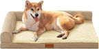 Patas Lague Orthopedic Dog Bed Large Sized Dog 36''X24'', Waterproof L Bolster by PatasLague