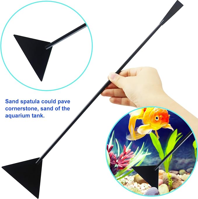 Aquarium Aquascape Tools Kit, Long 15 Inch Stainless Steel Aquatic Plants Tools - Image 3