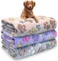 Dog Blankets for Medium Large Dogs Washable, 3 Pack Pet Blanket Washable 41" x by NXDZI