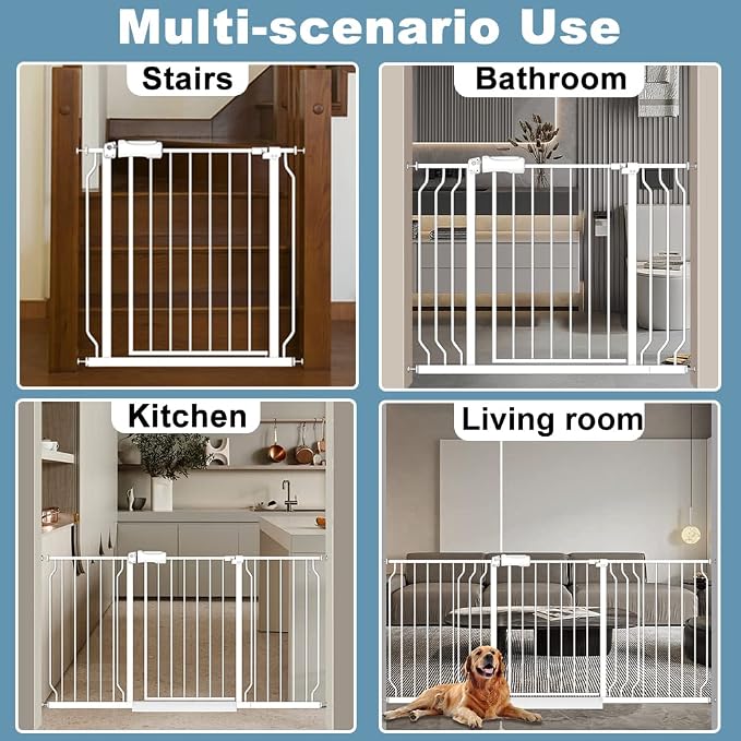 Extra Wide Large Baby Gate 67-71.5 Inch Automatic Close Pet Dog Gates - Image 7