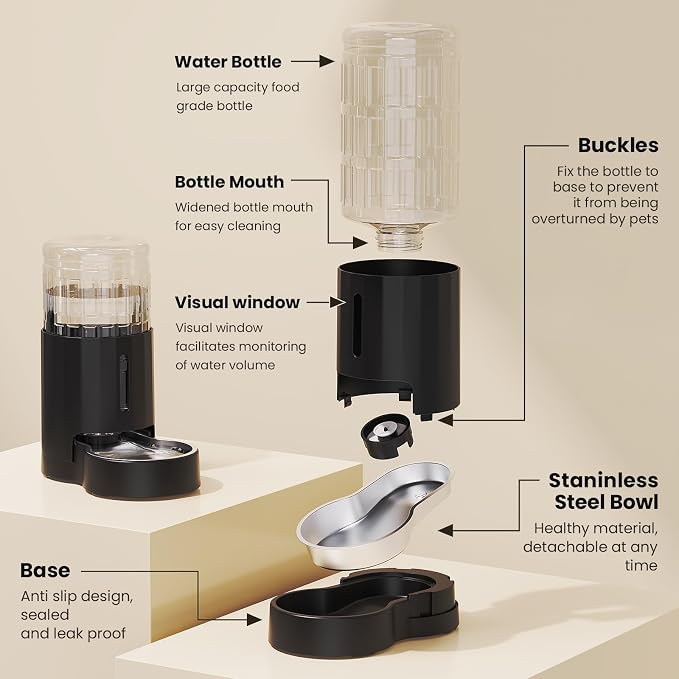 CZPET Automatic 4L/1Gal/135Oz Cat Water Dispenser - Image 6