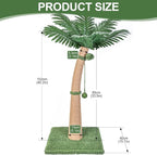 40'' Tall Cat Scratching Post Cat Tree, Curved Design Cat Scratcher Post - Image 3