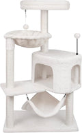 YUNIQUE 39.4'' Cat Tree with Cat Condo and Big Hammock by YUNIQUE