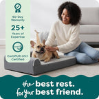 FurHaven Orthopedic Dog Bed for Medium Dogs, L-Shaped Chaise Mattress - Image 9