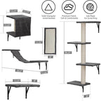 COZIWOW Wall Mounted Cat Furniture, Cat Wall Shelves and Perches, Floating Cat - Image 6