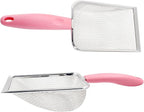Hordion Cat Litter Scoop Stainless Steel Mesh Scooper, 2mm Mesh Non-Stick - Image 5