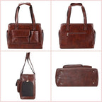 Dog Carrier Purse, Fashion Leather Pet Carrier Bag, Airline Approved Soft Sided - Image 4