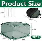 2 Pcs Pop Up Mesh Plant Cover, Garden Net Cage Guard Cover - Image 2