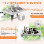 2 in 1 Cat Window Perch, Cat Window Hammock - Image 3