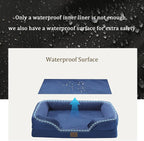 Bedfolks Orthopedic Dog Bed, Waterproof Dog Sofa Bed - Image 3