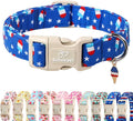 4th of July Dog Collar, Summer Popsicle Patriotic Dog Collars by Babolepet