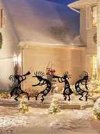 4 Piece Kokopelli Metal Garden Stakes - Image 4