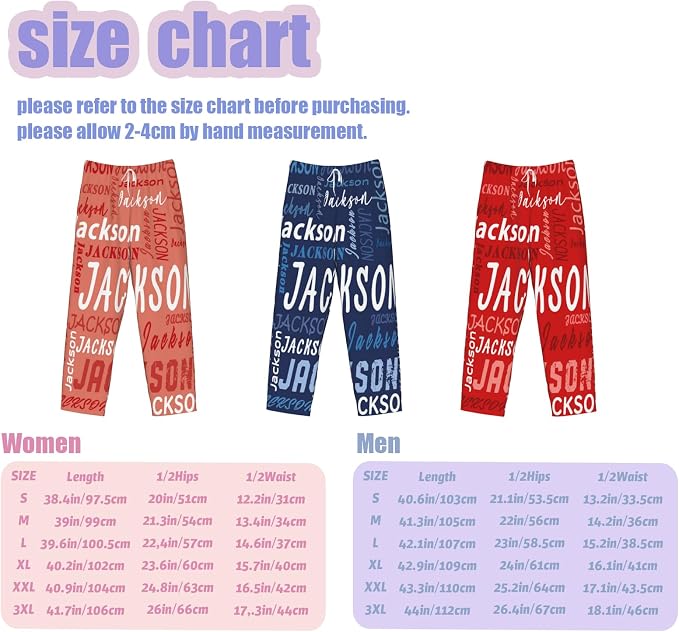 Custom Pajamas Pants Plaid Personalized Funny PJ Pant Design - Image 3