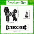 Poodle Metal Garden Stakes Yard Decor - Image 2
