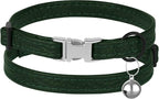 Leather Cat Collar with Buckle and Removable Bell - Image 2