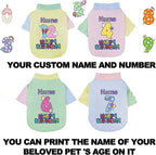 Custom Dog Birthday Shirt, Personalized Pet Apparel Print - Image 2