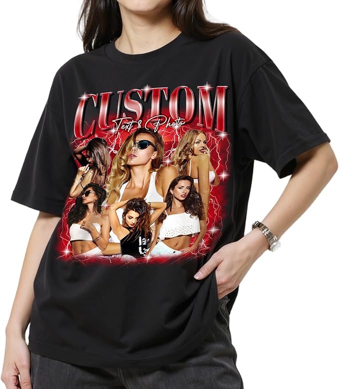 Custom Bootleg Rapper Graphic Tees Shirt – Retro 90s Vintage Style, by GLOXO