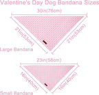 Spring Dog Bandana, UP URARA PUP Strawberry Triangle Bid Scarf - Image 2