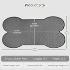 Dog Food Mat Anti-Slip Silicone Dog Bowl Mat Thicker Pet Placemat Waterproof - Image 2
