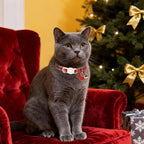 Cat Collar-2Pack Autumn Orange Plaid Kitten Collars-Halloween Plaid Breakaway - Image 3