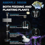 2PC 7 Holes Upgraded Aquarium Plant Holder, Aquatic Plants Cup - Image 4