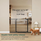 Cumbor 29.7-48" Baby Gate for Stairs, Mom's Choice Awards Winner-Dog Gate for - Image 2