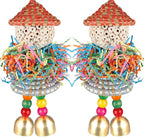BBjinronjy 2PCS Bird Toys Parrot Foraging Shredder Hanging Toys Sola Balls by BBjinronjy